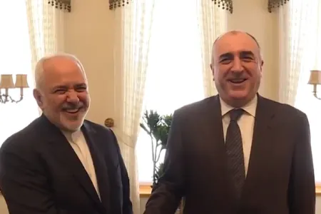 Elmar Məmmədyarov İranın xarici işlər naziri ilə görüşüb - FOTO - VİDEO