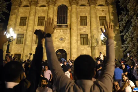 Yerevanda Nazirlər Kabinetinin qarşısında etiraz aksiyası keçirilib