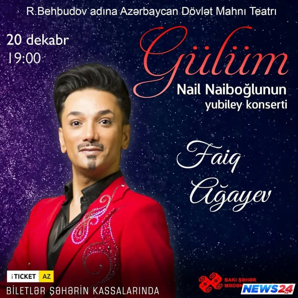 Nail Naiboğlu ad günü konsertini mərhum həyat yoldaşına həsr edəcək - FOTO
