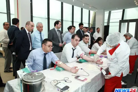 Nazirlikdə qanvermə aksiyası keçirilib