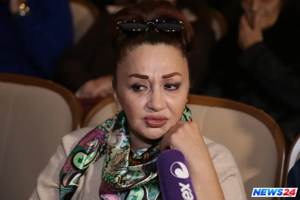 Xalq artisti Amaliya Pənahova ilə vida mərasimi keçirilir - FOTOLAR