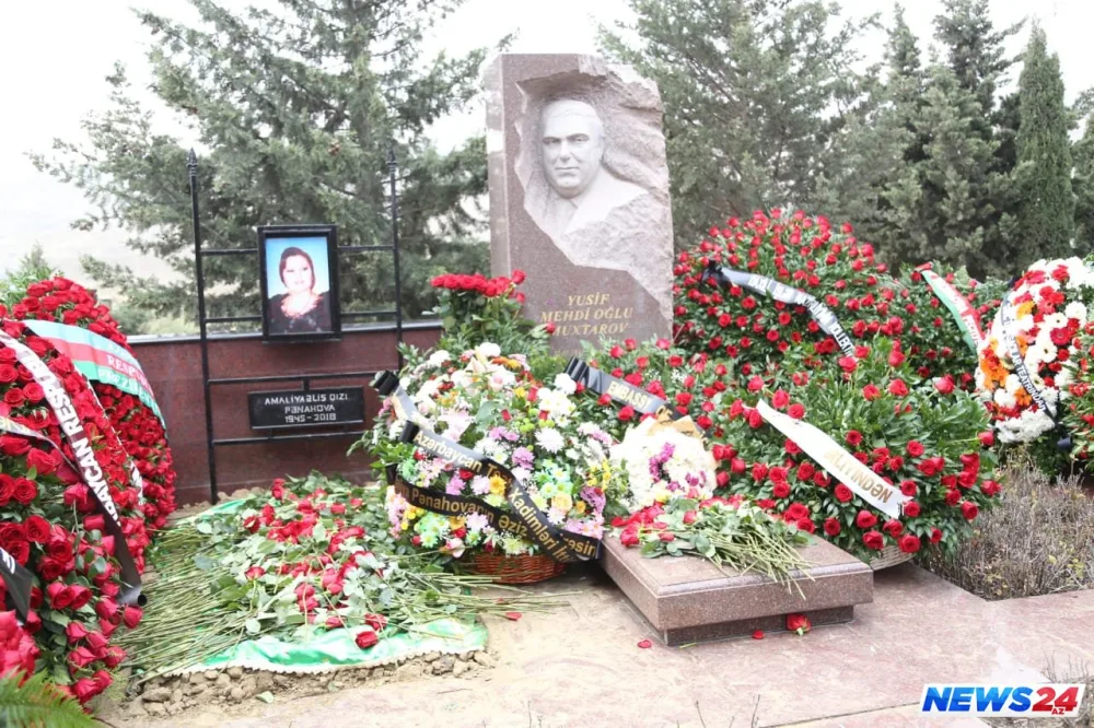 Xalq artisti Amaliya Pənahova dəfn edildi - FOTOLAR - VİDEO