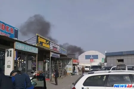 “Sədərək” Ticarət Mərkəzində yanğın