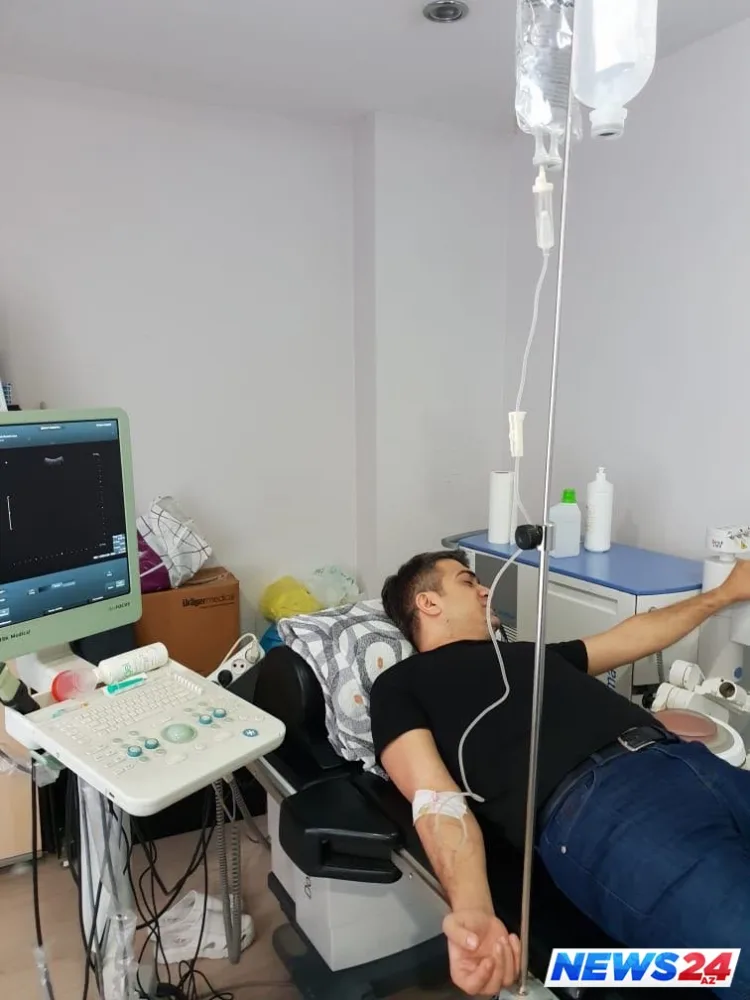 Azərbaycanlı müğənni xəstəxanaya yerləşdilirdi - FOTO