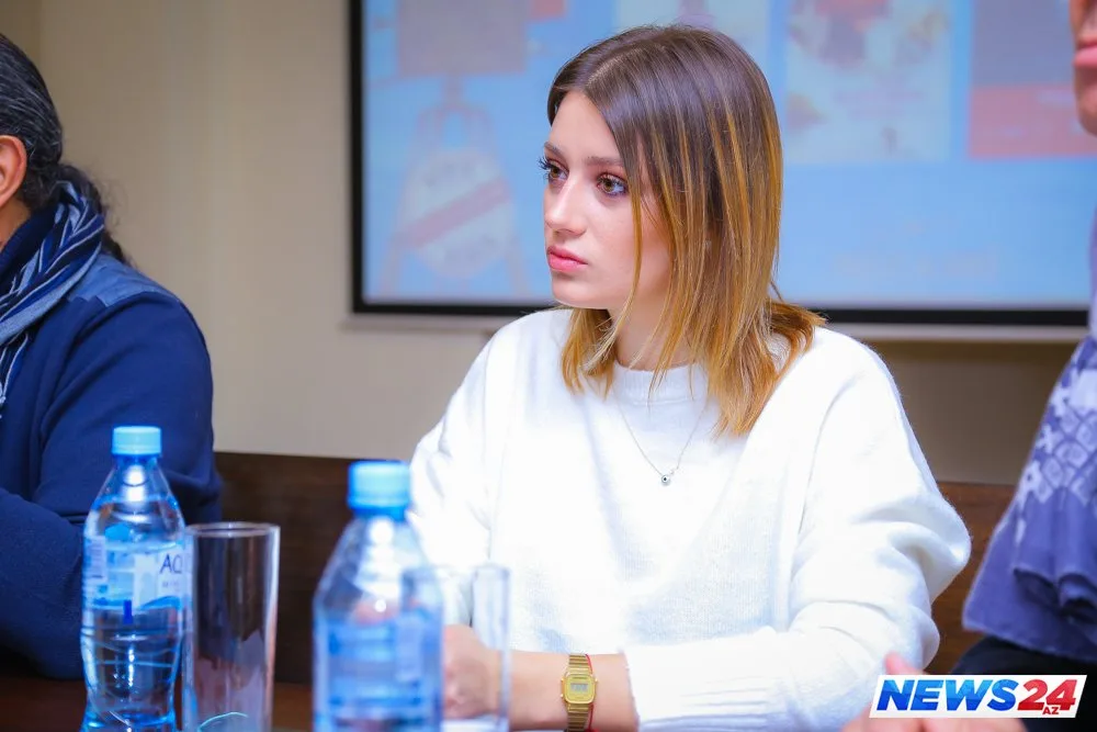 Türkiyəli məşhur aktyorlar “IV. Türk Filmləri Həftəsi”nin mətbuat konfransında - FOTOLAR - VİDEO