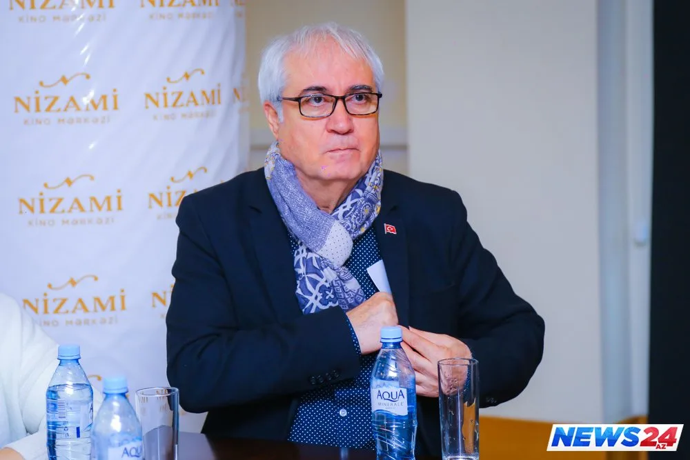 Türkiyəli məşhur aktyorlar “IV. Türk Filmləri Həftəsi”nin mətbuat konfransında - FOTOLAR - VİDEO