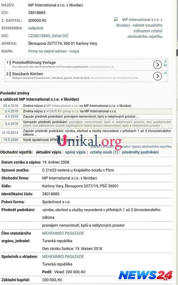 Şeyx Çexiyadakı mülklərini oğlunun adına keçirib - FOTOLAR