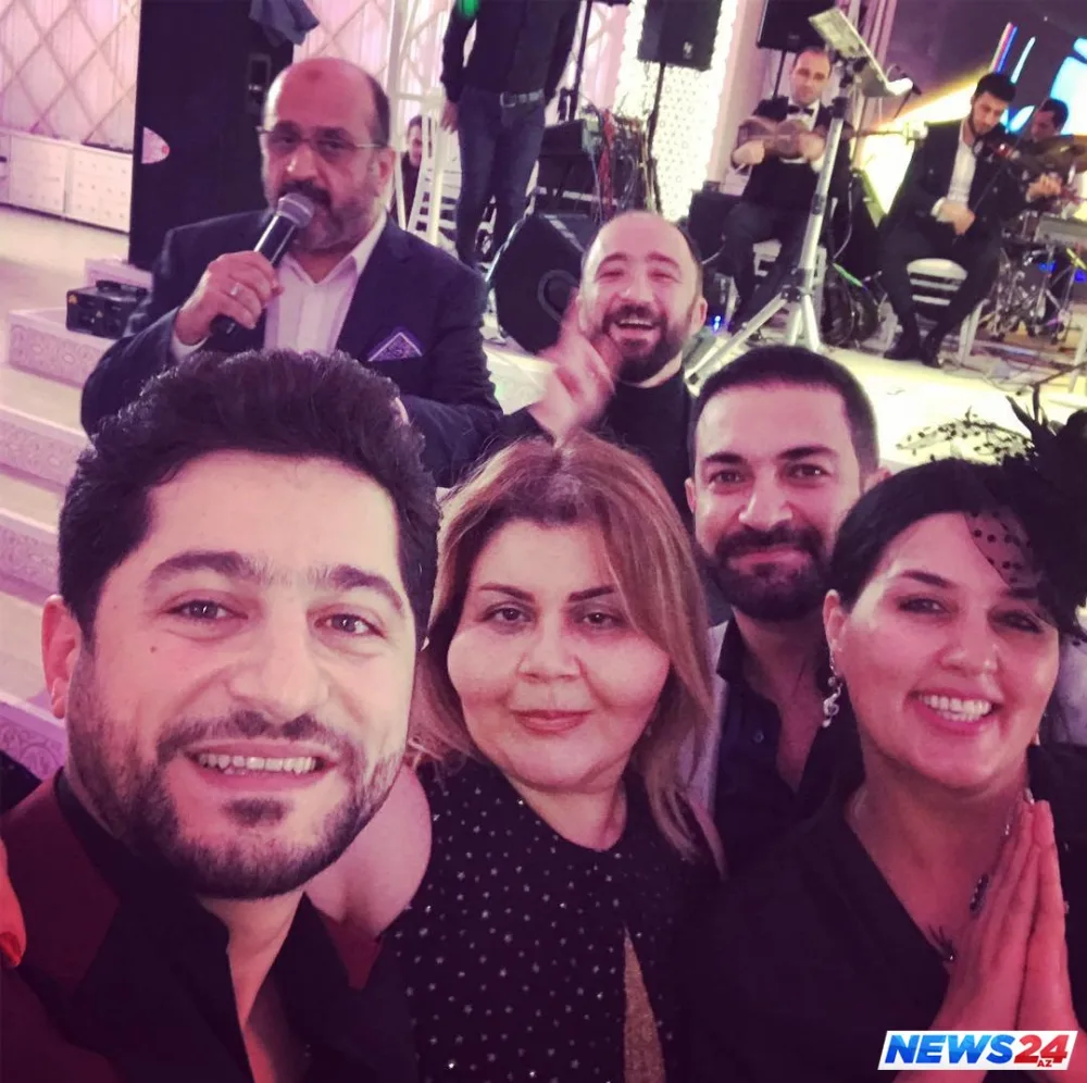 Azərbaycanlı müğənninin həyat yoldaşı toyunda mahnı oxudu - FOTOLAR - VİDEO