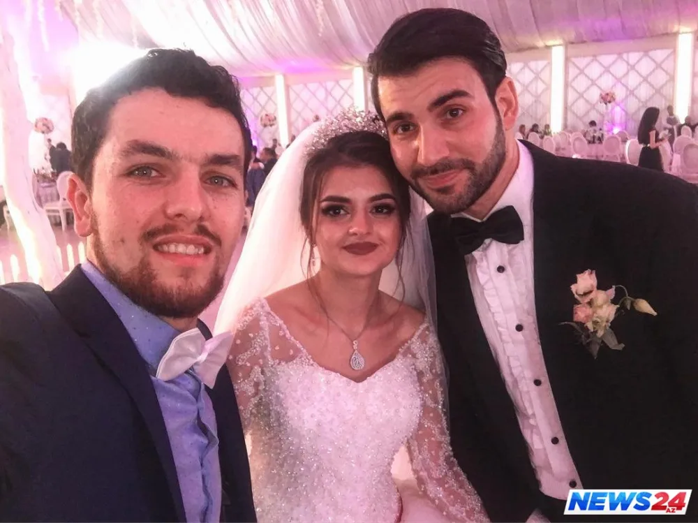 Azərbaycanlı müğənninin həyat yoldaşı toyunda mahnı oxudu - FOTOLAR - VİDEO