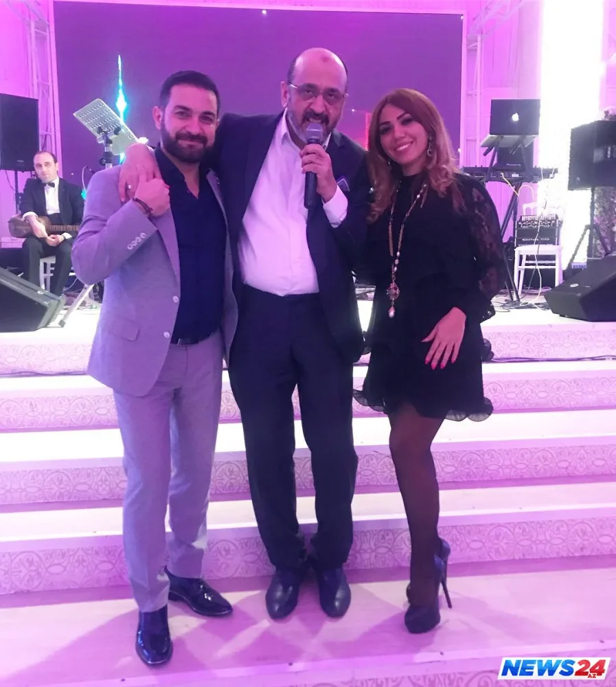 Azərbaycanlı müğənninin həyat yoldaşı toyunda mahnı oxudu - FOTOLAR - VİDEO