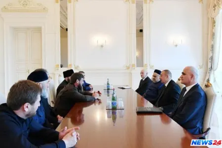 İlham Əliyev Ramzan Kadırovu qəbul edib