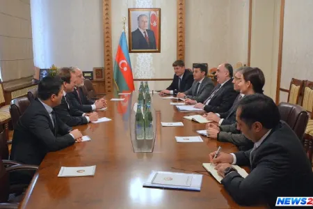 Elmar Məmmədyarov ABŞ-ın tanınmış din xadimlərini qəbul edib