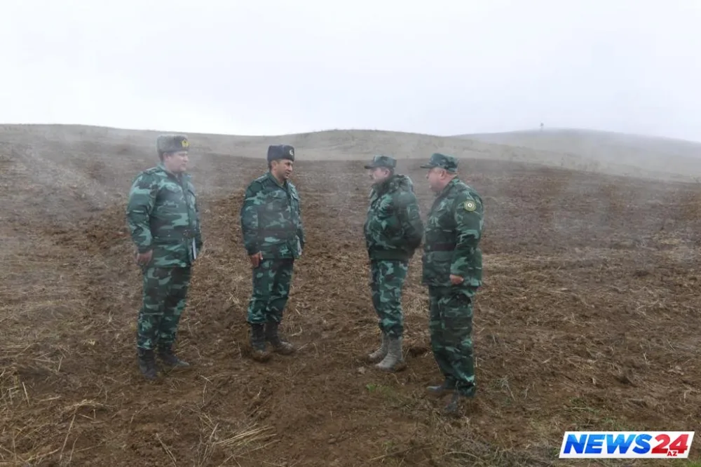 Azərbaycan sərhədini pozmağa cəhd edən silahlı şəxslər sərhədçilərə atəş açıb - FOTO