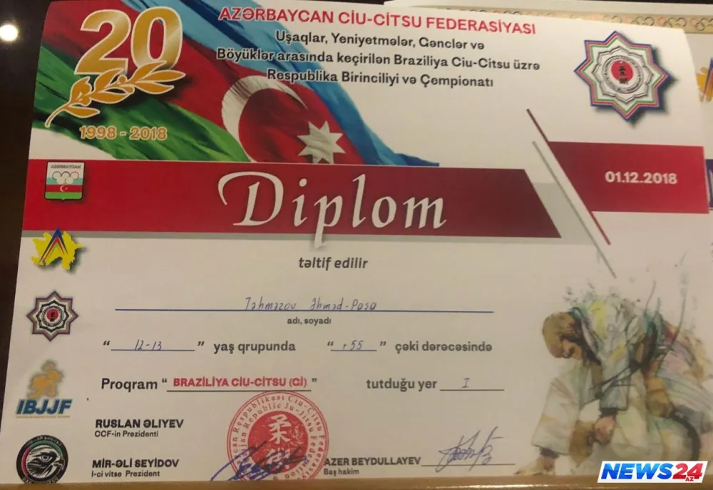 Afaq Bəşirqızının nəvəsi Respublika birincisi oldu - FOTOLAR