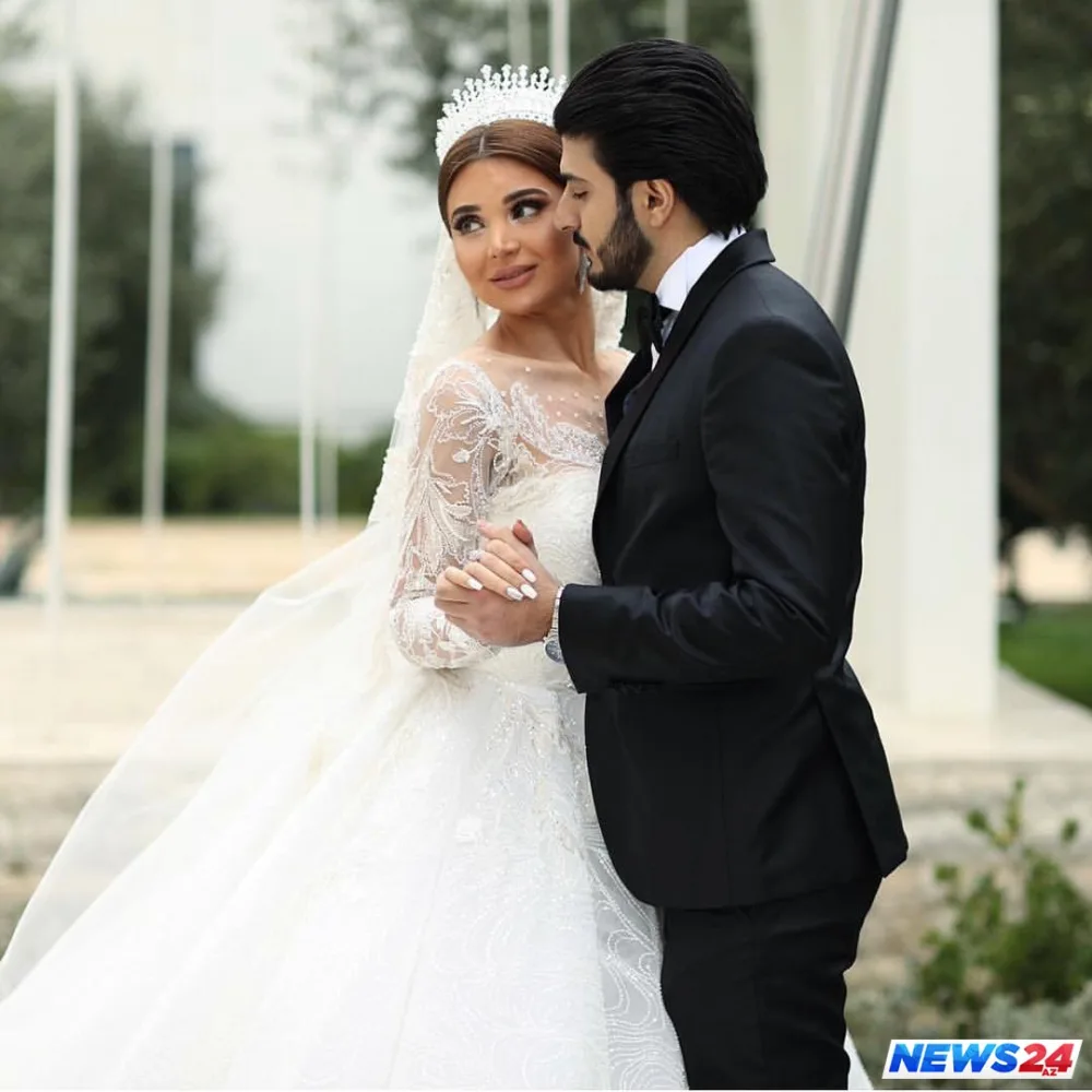 Azərbaycanlı məşhur cütlüyün toyundan - FOTOLAR - VİDEO