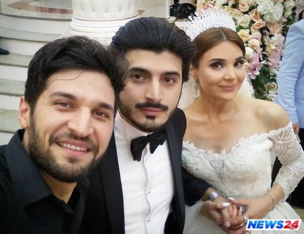 Azərbaycanlı məşhur cütlüyün toyundan - FOTOLAR - VİDEO