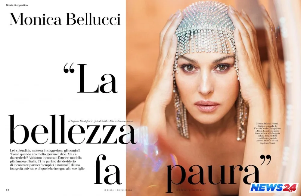 54 yaşlı Monika Belluççi çimərlik geyimində - FOTOLAR