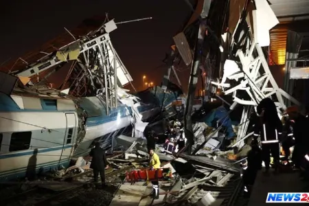 Ankarada sürət qatarı qəzaya uğradı - 4 nəfər ölüb, 43 nəfər yaralanıb - VİDEO