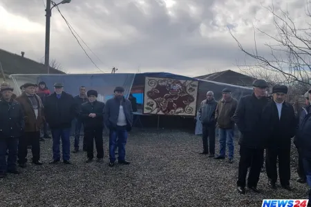 Gürcüstanda azərbaycanlıların yaşadığı kənddə etiraz aksiyası keçirilib