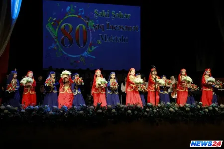 Şəki Şəhər Uşaq İncəsənət Məktəbinin 80 illik yubileyi qeyd olunub