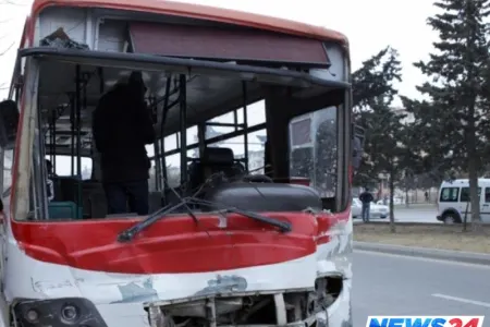 Bakıda sərnişin avtobusu qəza törətdi – ÖLƏN VAR