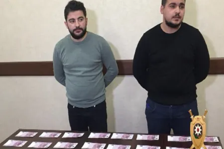 42 min avro saxta pul satan şəxslər həbs edildi - Bakıda