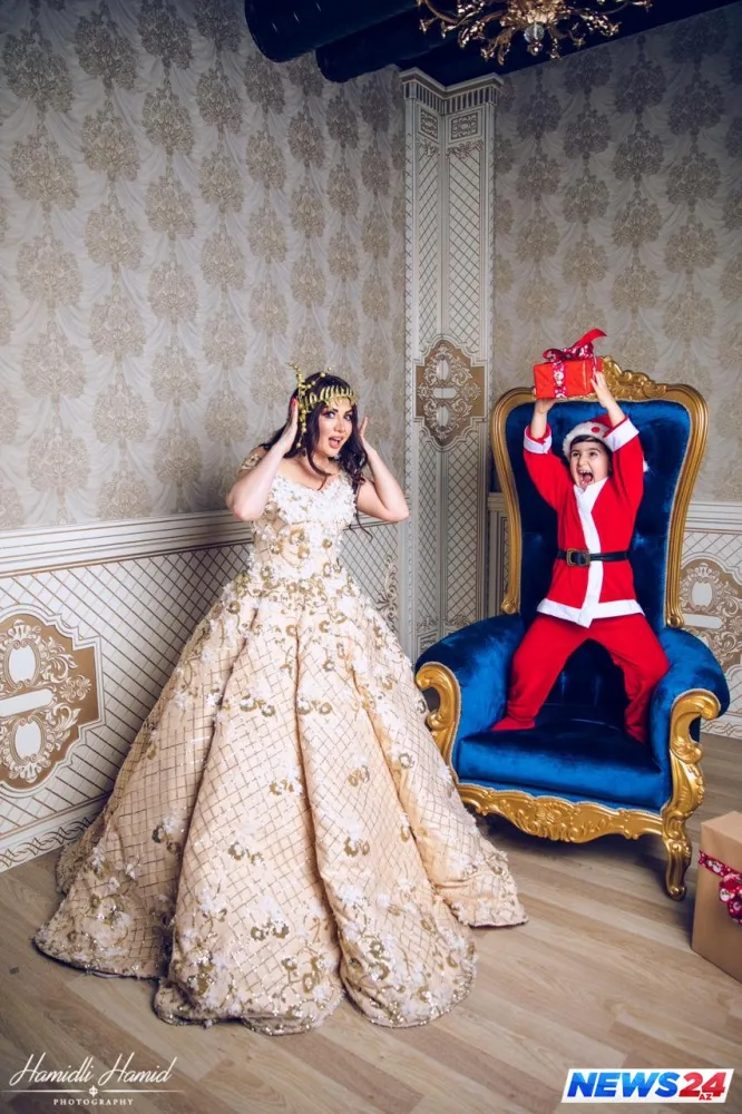 Fatimə və oğlundan Yeni il ab-havalı - FOTOSESSİYA