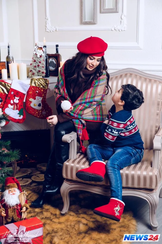 Fatimə və oğlundan Yeni il ab-havalı - FOTOSESSİYA