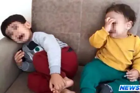 Əri tərəfindən tərk edilən qadın qisasını uşaqlarından aldı - VİDEO