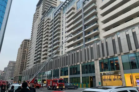 “Port Baku”da yanğın olub