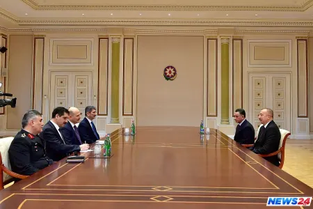 Prezident İlham Əliyev Türkiyənin daxili işlər nazirini qəbul edib