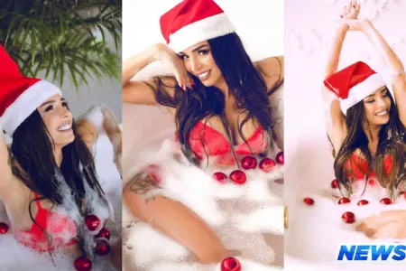Renkadan cazibədar "Santa girl" FOTOSESSİYAsı