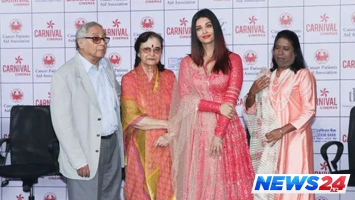 Məşhur aktrisa xəstə uşaqları sevindirdi - FOTO