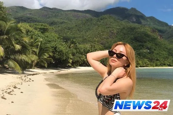 Məşhur müğənni Seyşel adalarında - FOTO