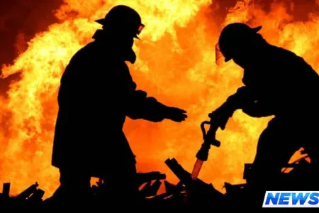 Qubada ticarət mərkəzində yanğın - VİDEO