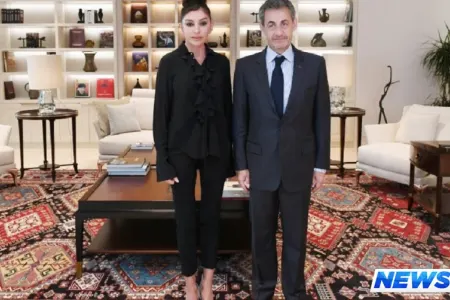 Azərbaycanın Birinci vitse-prezidenti Mehriban Əliyeva Fransanın sabiq Prezidenti Nikola Sarkozi ilə görüşüb - FOTO