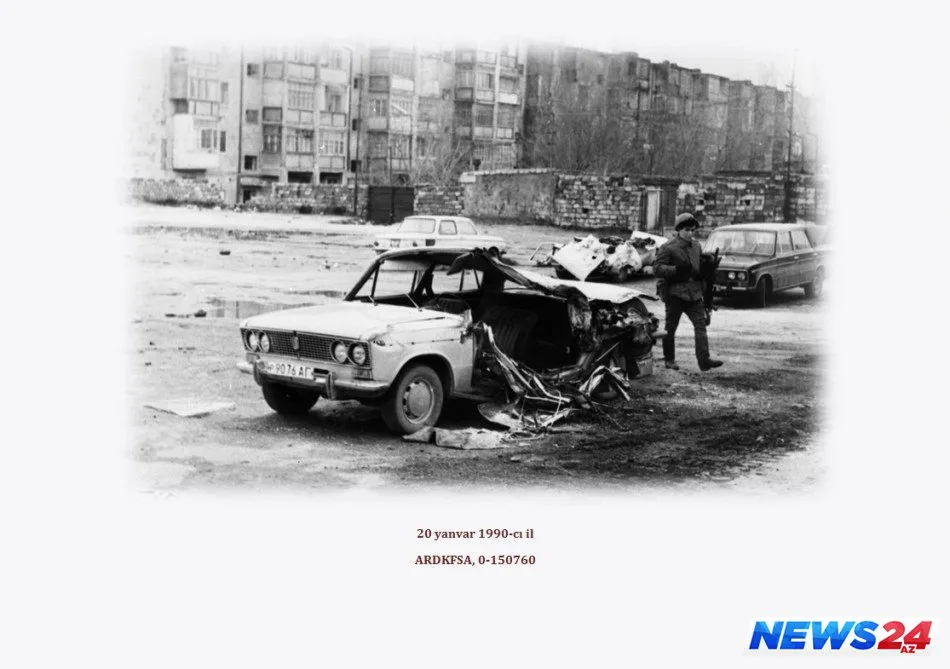 Milli Arxiv İdarəsi tərəfindən 20 Yanvar faciəsi ilə bağlı virtual sərgi açılıb - FOTO