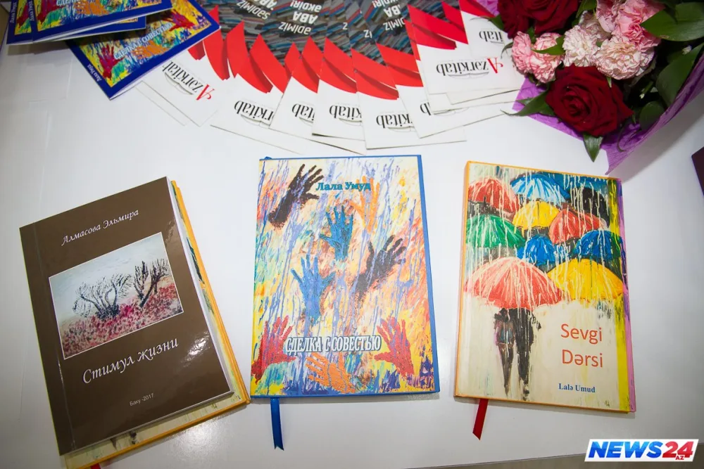 Azərbaycanlı yazıçının "Sevgi dərsi" və "Vicdanla sövdələşmə"si... - FOTO - VİDEO