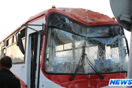 Sumqayıtda avtobus qəzası - ÖLƏN VAR