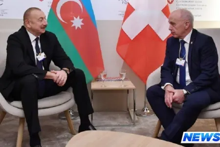 Azərbaycan və İsveçrə prezidentlərinin görüşü olub