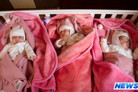 Azərbaycanın I vitse-prezidenti Mehriban Əliyeva üçəmlərə diqqət göstərdi - FOTO - VİDEO