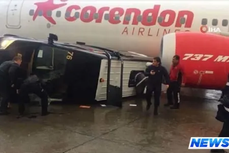 Fırtına Antalyada avtobusu aşırdı: yaralılar var - FOTO - VİDEO