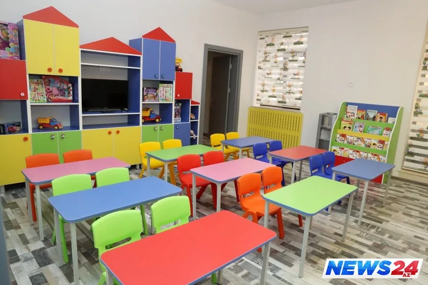 Birinci vitse-prezident Mehriban Əliyeva Bakının Xətai rayonunda yeni inşa olunmuş 6 saylı uşaq bağçasının açılışında - FOTOLAR