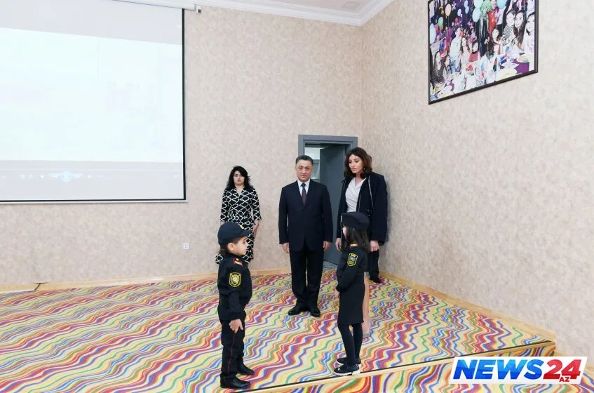 Birinci vitse-prezident Mehriban Əliyeva Bakının Xətai rayonunda yeni inşa olunmuş 6 saylı uşaq bağçasının açılışında - FOTOLAR