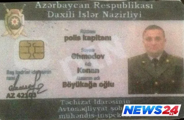 Saxtakar polis xalq artistinin kürəkəninə 30 min "atıb" - FOTO