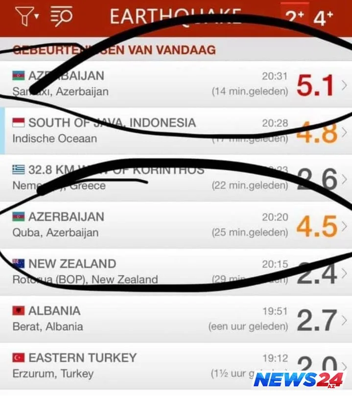 TƏCİLİ: Azərbaycanda zəlzələ oldu - FOTO