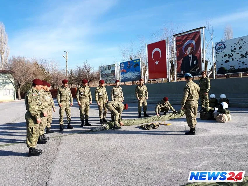 Azərbaycan hərbçiləri beynəlxalq qış təliminə hazırlaşır - VİDEO