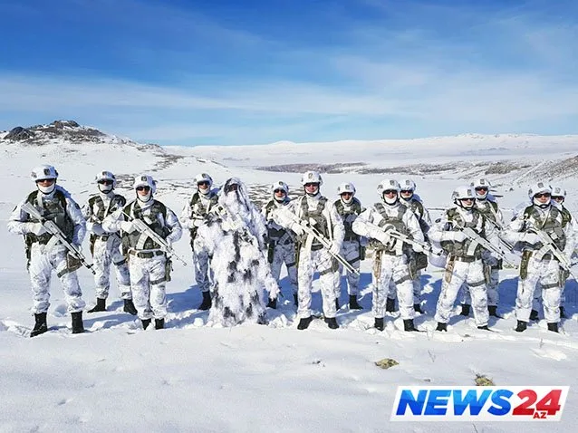 Azərbaycan hərbçiləri beynəlxalq qış təliminə hazırlaşır - VİDEO