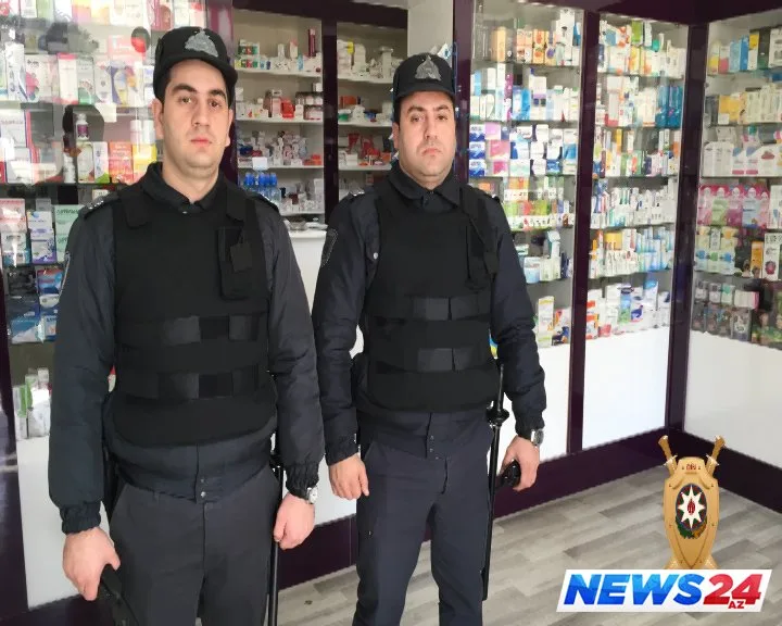 Bakıda gecə saatlarında aptekə oğurluq məqsədi ilə daxil olan şəxs saxlanılıb - FOTO