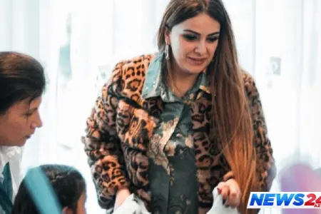 Azərbaycanlı iş xanımı kimsəsiz uşaqları ziyarət etdi - FOTO